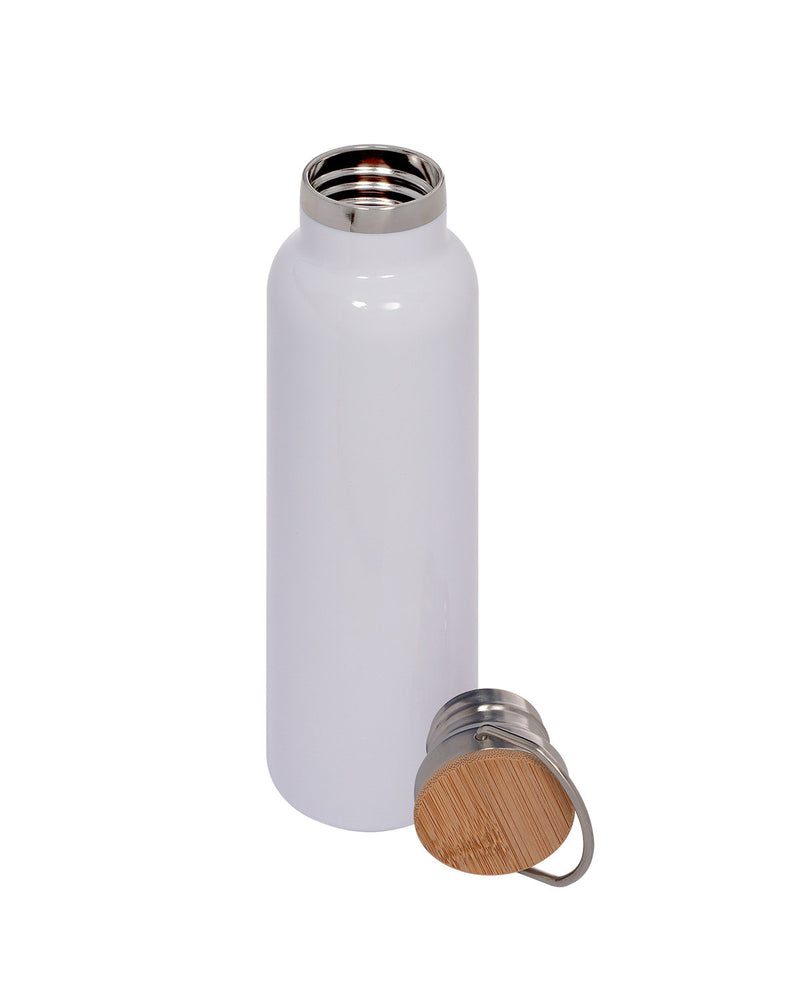 Prime Line 20oz Vacuum Bottle With Bamboo Lid