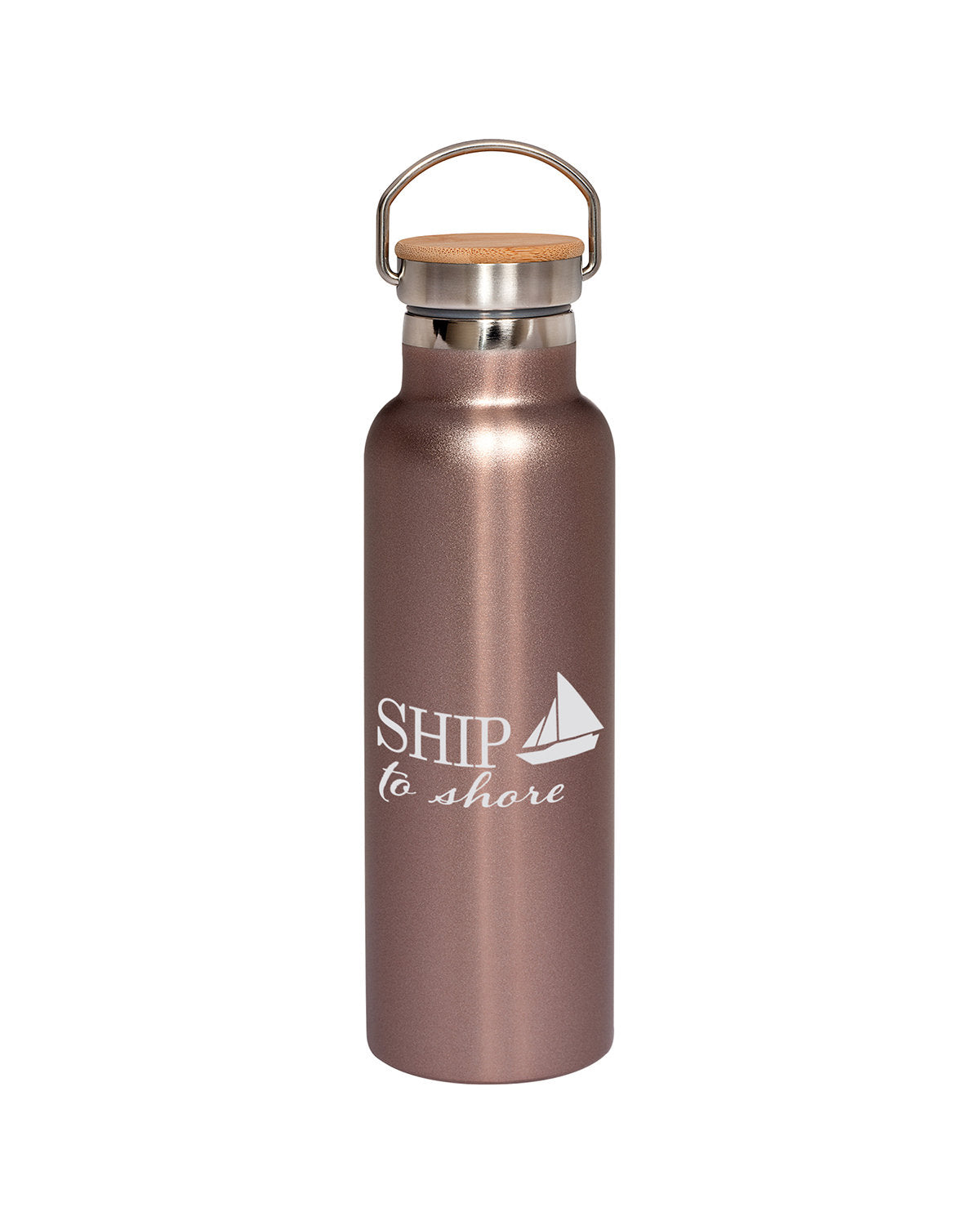 Prime Line 20oz Vacuum Bottle With Bamboo Lid Prime Line