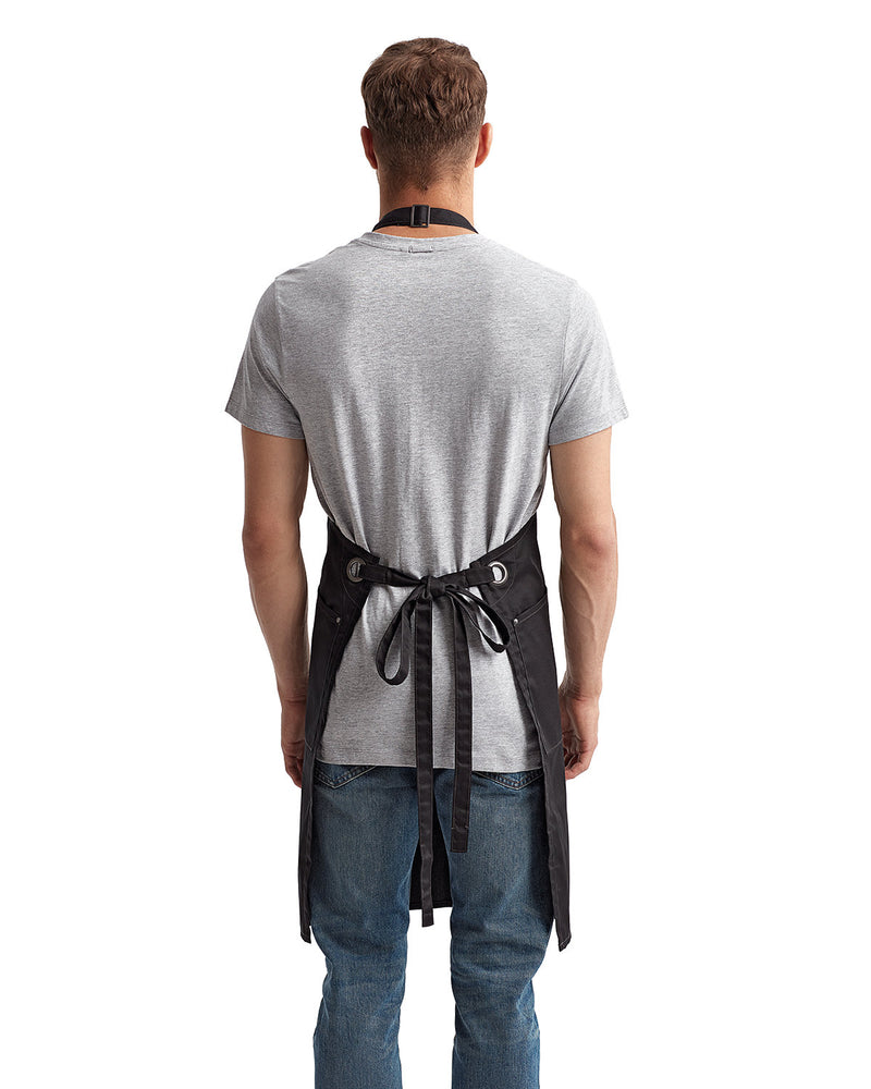 Artisan Collection by Reprime Unisex ‘Barley’ Contrast Stitch Sustainable Bib Apron