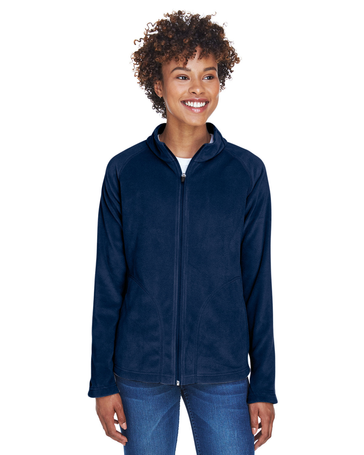 Team 365 Ladies' Campus Microfleece Jacket Womens Apparel Jackets & Vests
