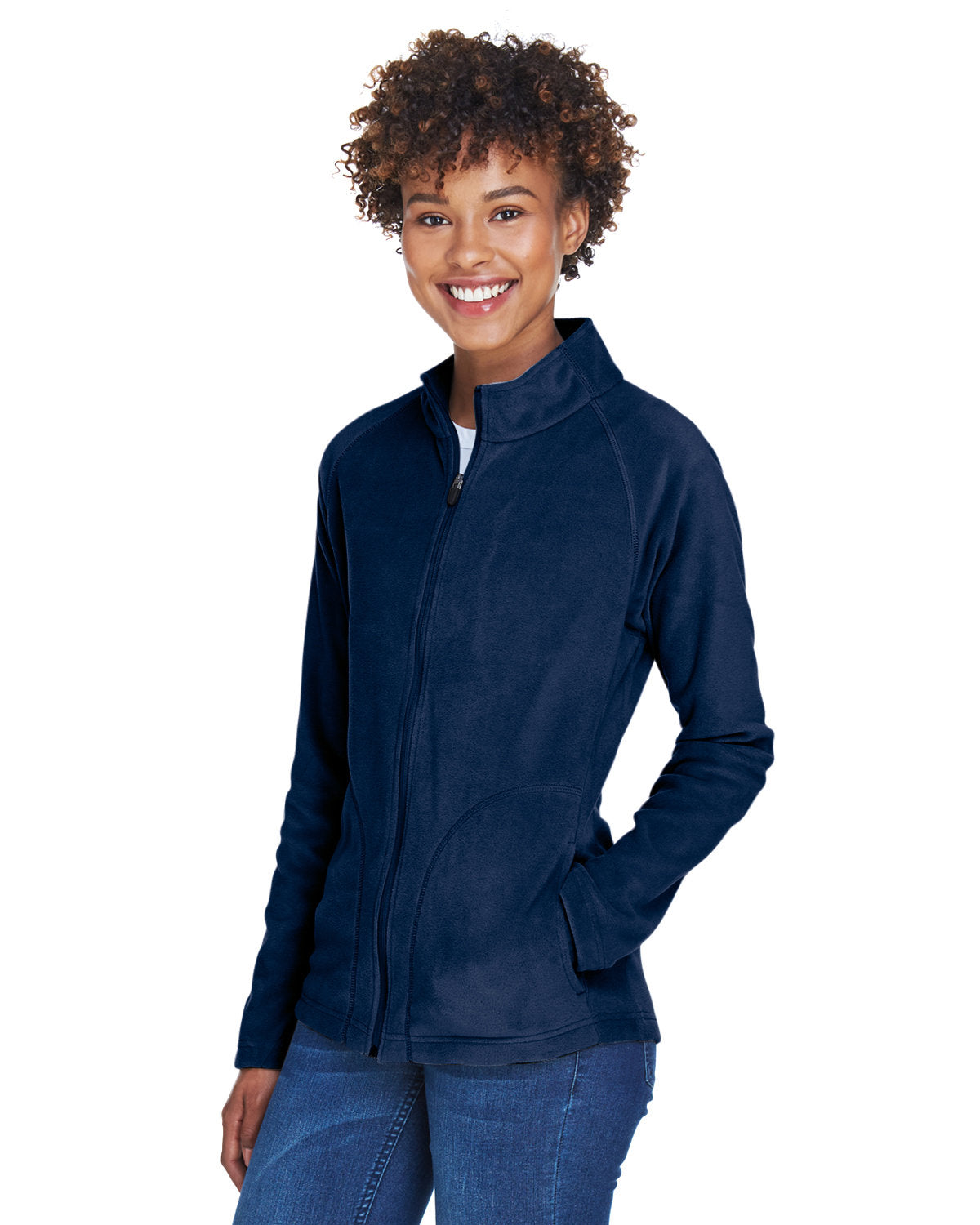 Team 365 Ladies' Campus Microfleece Jacket Womens Apparel Jackets & Vests