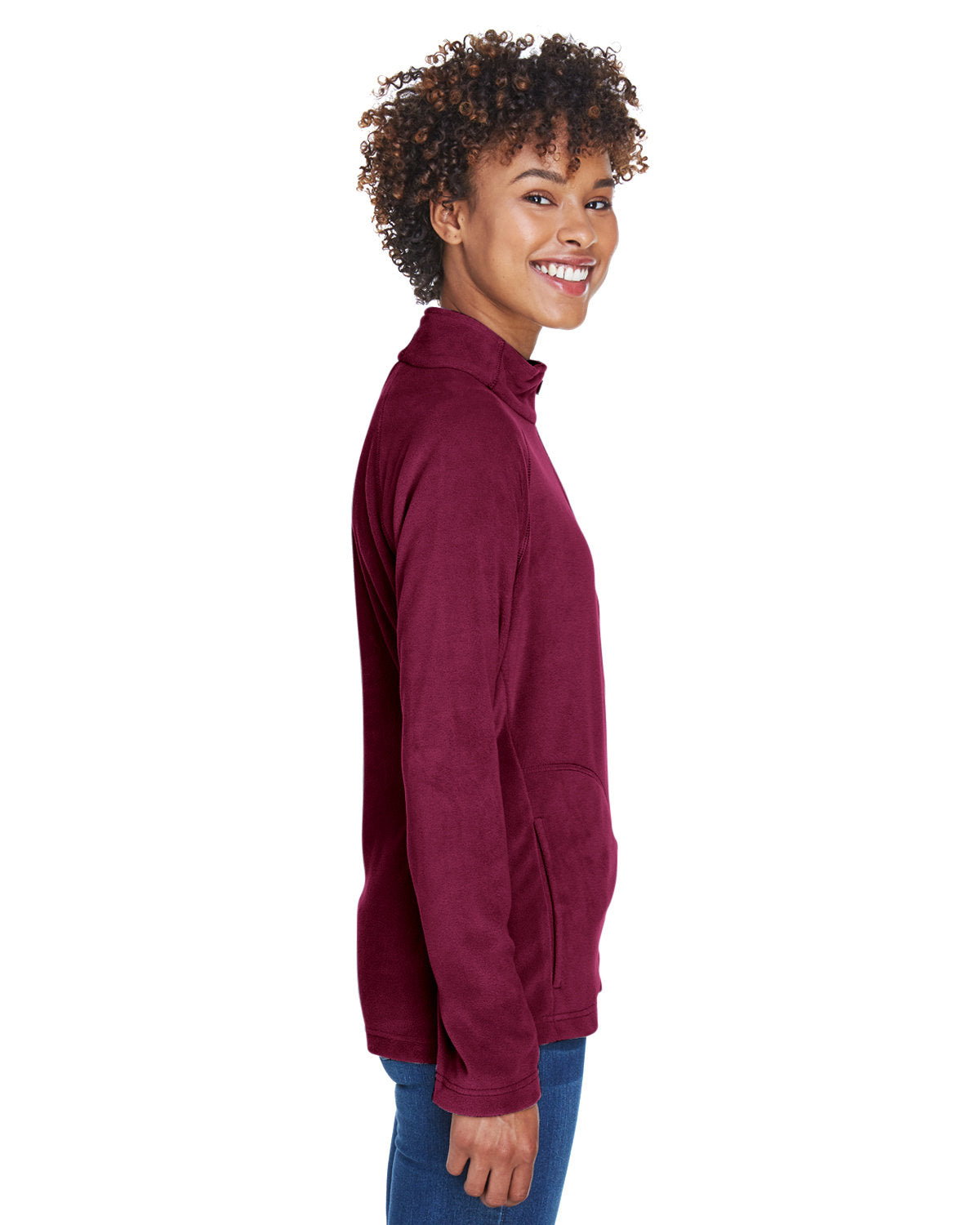 Team 365 Ladies' Campus Microfleece Jacket Womens Apparel Jackets & Vests