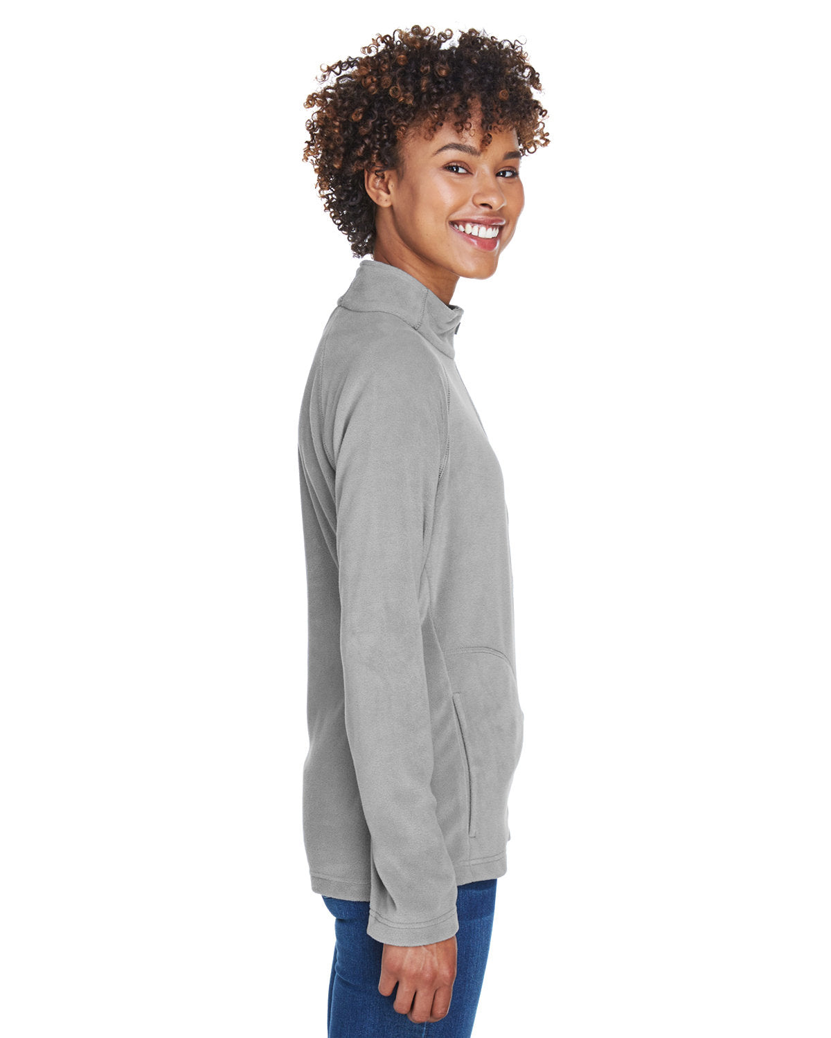 Team 365 Ladies' Campus Microfleece Jacket Womens Apparel Jackets & Vests