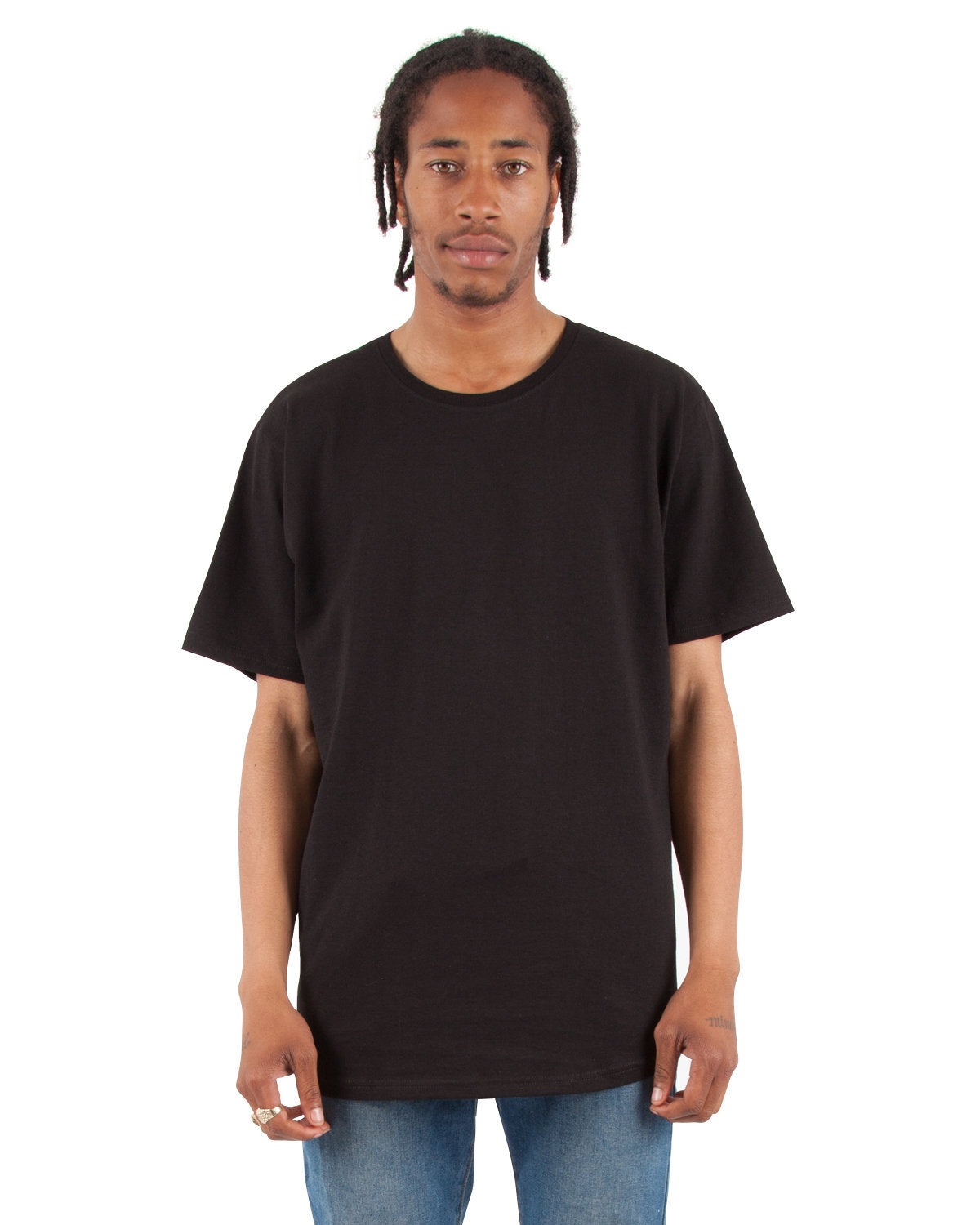 Shaka Wear Adult 6 oz., Curved Hem Long T-Shirt Shaka Wear
