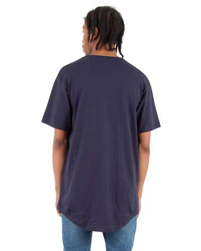 Shaka Wear Adult 6 oz., Curved Hem Long T-Shirt