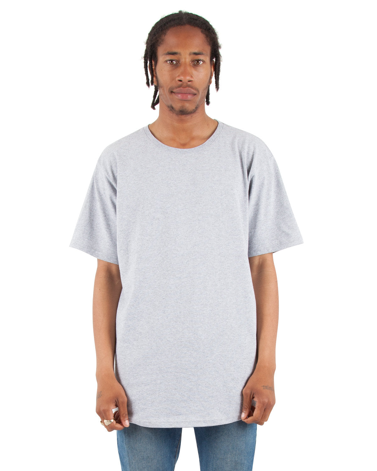 Shaka Wear Adult 6 oz., Curved Hem Long T-Shirt Shaka Wear