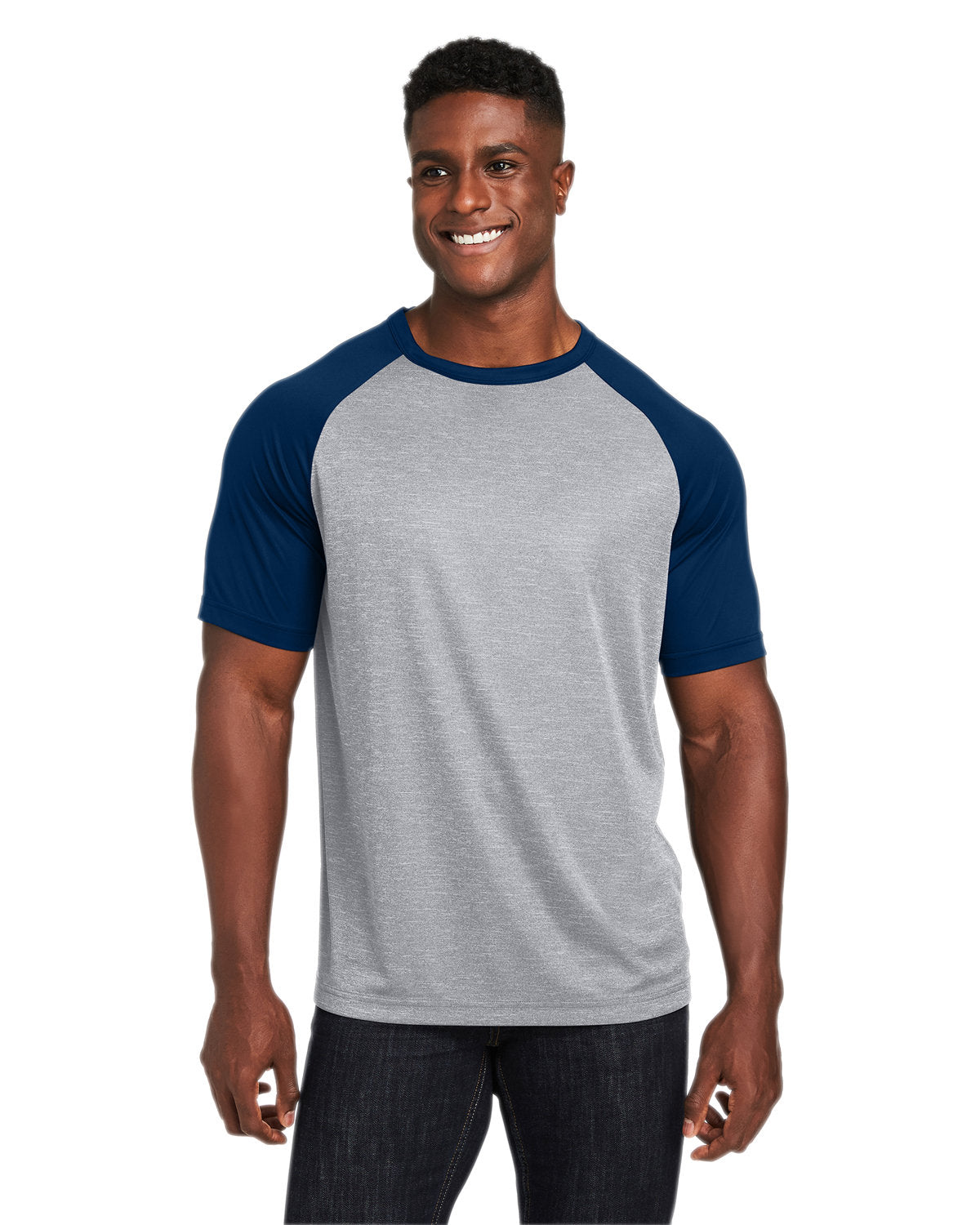 Team 365 Unisex Zone Colorblock Raglan T-Shirt Mens Apparel Shirts & Tops