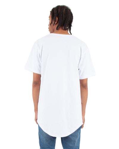 Shaka Wear Adult 6 oz., Curved Hem Long T-Shirt
