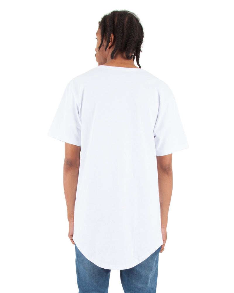 Shaka Wear Adult 6 oz., Curved Hem Long T-Shirt