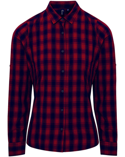 Artisan Collection by Reprime Ladies' Mulligan Check Long-Sleeve Cotton Shirt