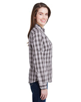 Artisan Collection by Reprime Ladies' Mulligan Check Long-Sleeve Cotton Shirt Reprime