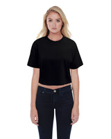StarTee Ladies' Boyfriend Crop T-Shirt StarTee