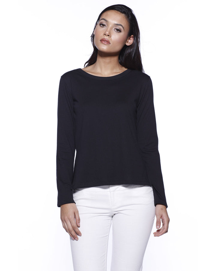StarTee Ladies' CVC High Low Long-Sleeve T-Shirt StarTee
