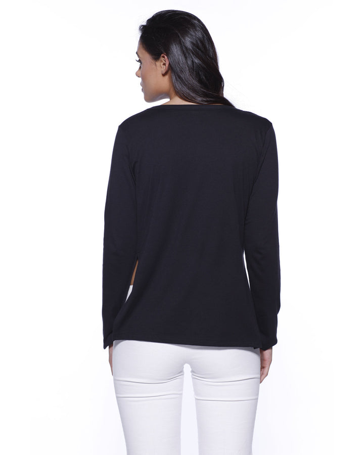 StarTee Ladies' CVC High Low Long-Sleeve T-Shirt StarTee