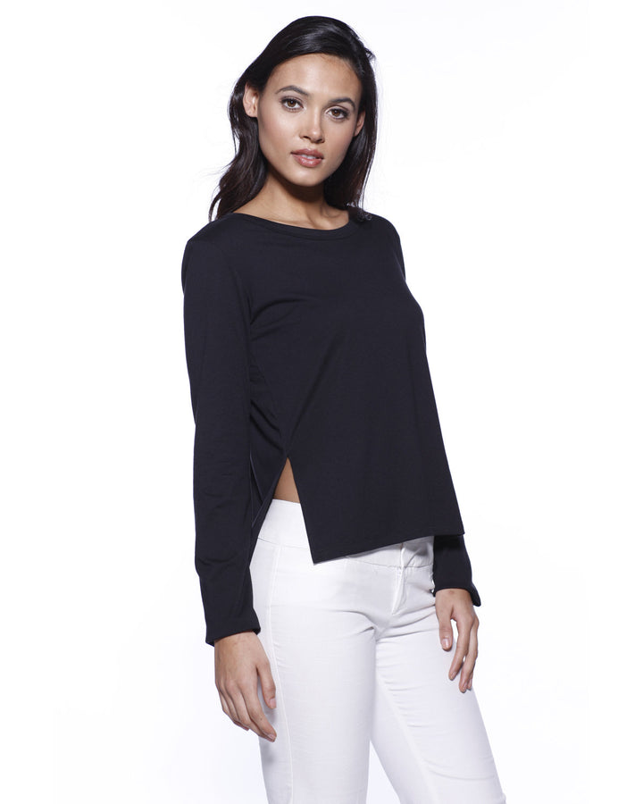 StarTee Ladies' CVC High Low Long-Sleeve T-Shirt StarTee