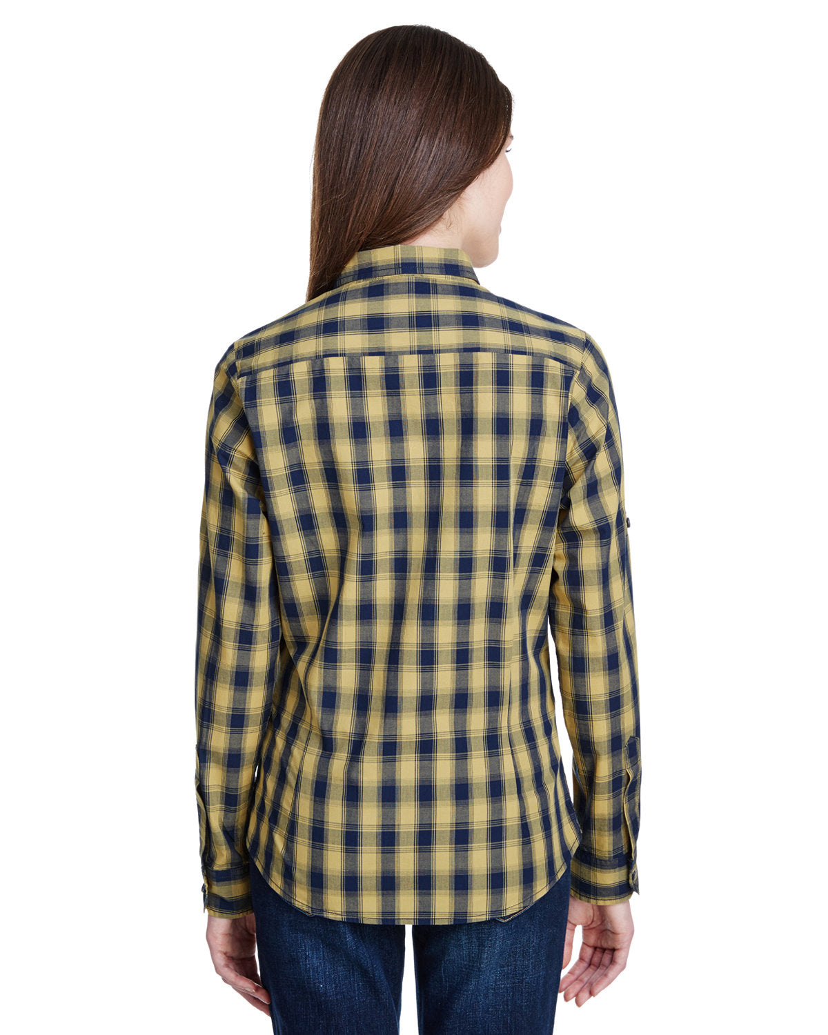Artisan Collection by Reprime Ladies' Mulligan Check Long-Sleeve Cotton Shirt Reprime