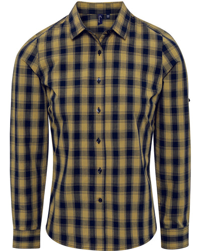Artisan Collection by Reprime Ladies' Mulligan Check Long-Sleeve Cotton Shirt