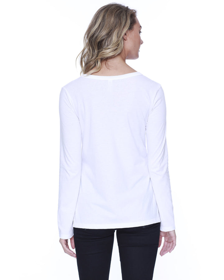 StarTee Ladies' CVC High Low Long-Sleeve T-Shirt StarTee