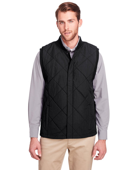 UltraClub Men's Dawson Quilted Hacking Vest UltraClub