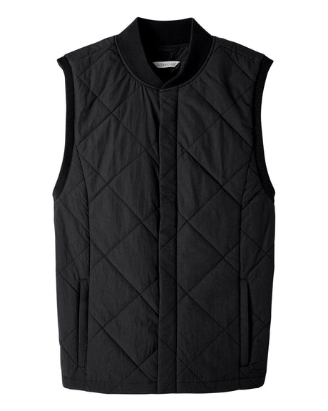 UltraClub Men's Dawson Quilted Hacking Vest UltraClub
