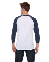 StarTee Men's CVC 3/4 Sleeve Raglan StarTee