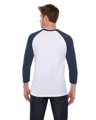 StarTee Men's CVC 3/4 Sleeve Raglan
