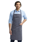 Artisan Collection by Reprime Unisex Cotton Chino Bib Apron Reprime
