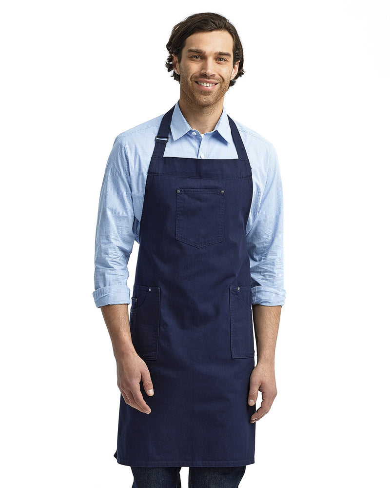 Artisan Collection by Reprime Unisex Cotton Chino Bib Apron