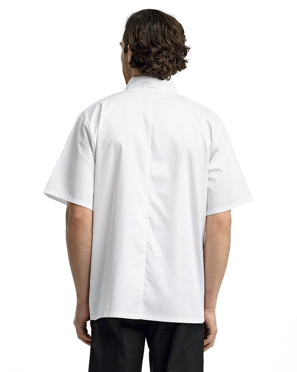 Artisan Collection by Reprime Unisex Studded Front Short-Sleeve Chef's Jacket Reprime