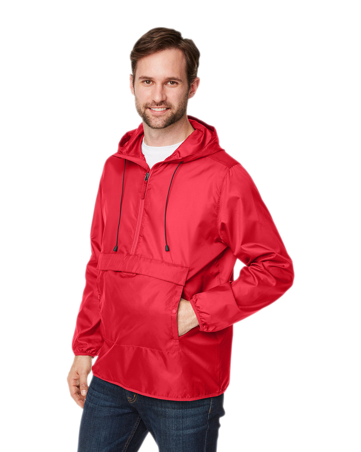 Team 365 Adult Zone Protect Packable Anorak Jacket Team 365