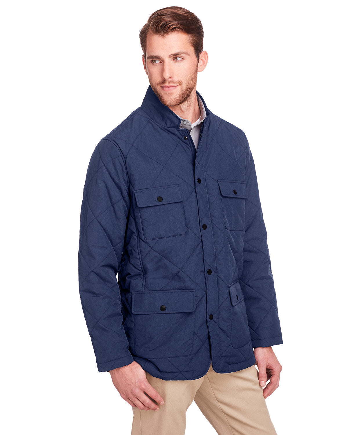 UltraClub Men's Dawson Quilted Hacking Jacket UltraClub