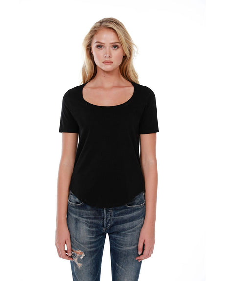 StarTee Ladies' 3.5 oz., 100% Cotton U-Neck T-Shirt StarTee
