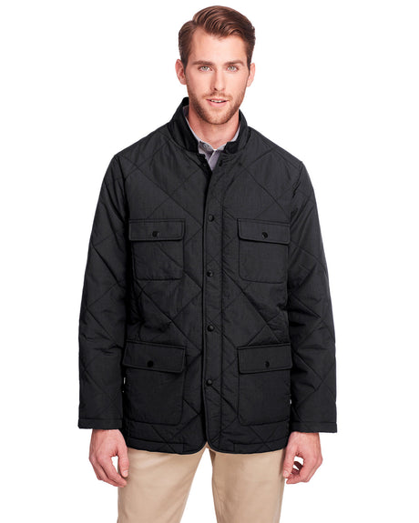 UltraClub Men's Dawson Quilted Hacking Jacket UltraClub