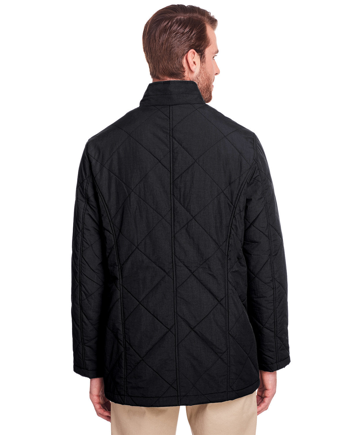 UltraClub Men's Dawson Quilted Hacking Jacket UltraClub