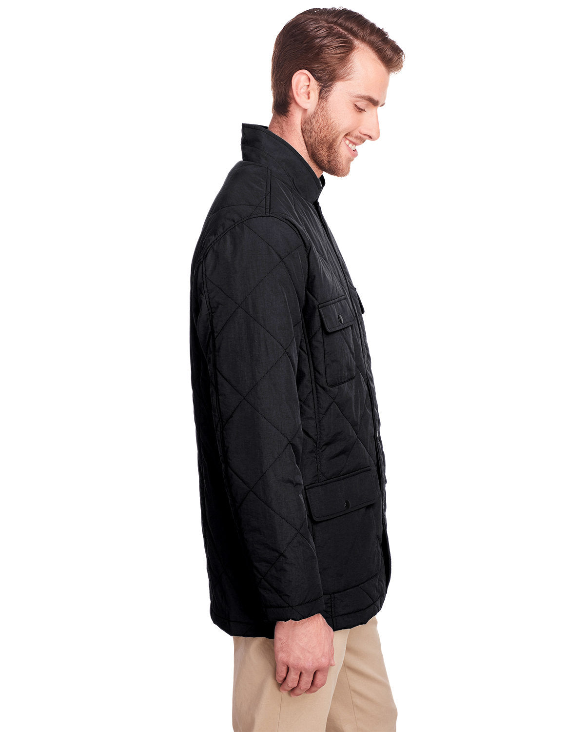 UltraClub Men's Dawson Quilted Hacking Jacket UltraClub