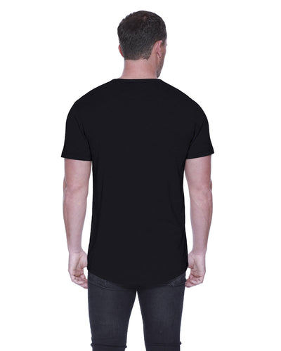 StarTee Men's Cotton/Modal Slit V-Neck