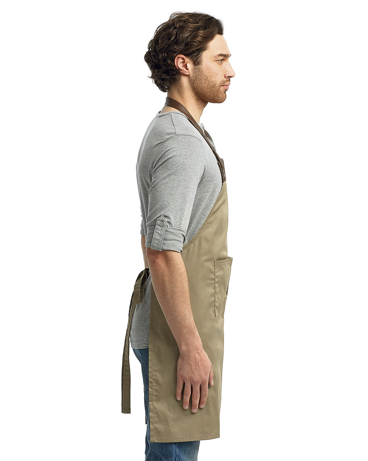 Artisan Collection by Reprime Unisex Espresso Bib Apron Reprime