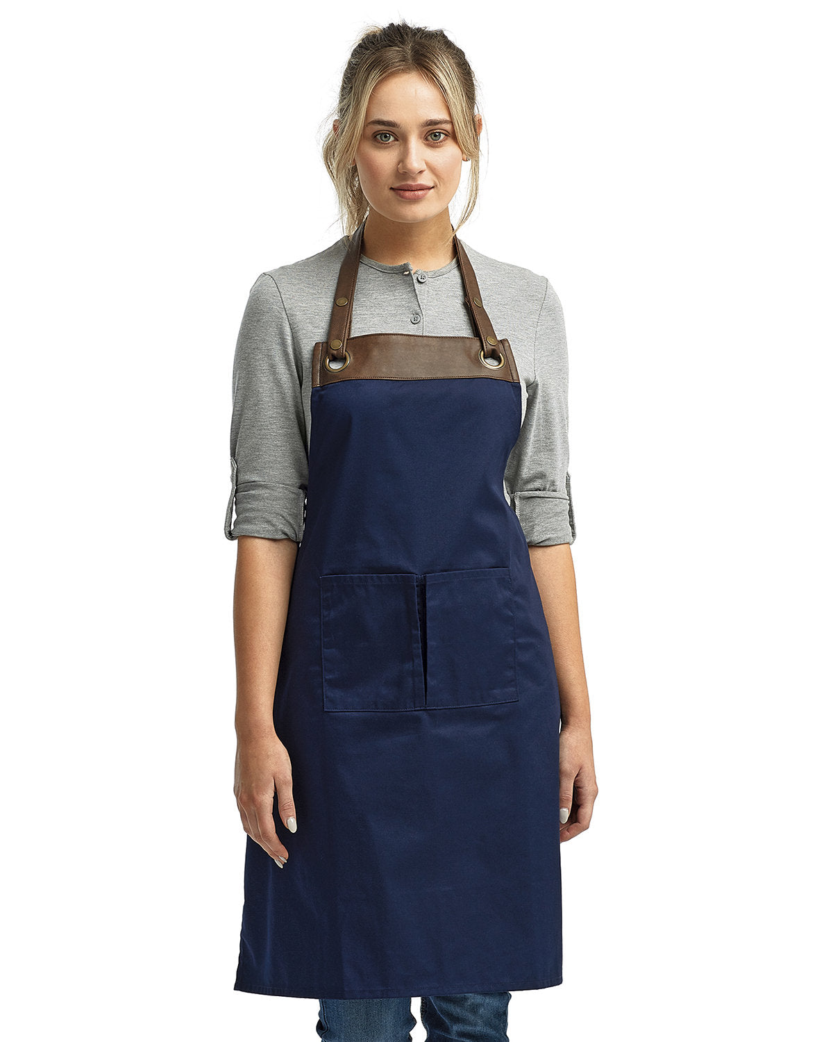 Artisan Collection by Reprime Unisex Espresso Bib Apron Reprime