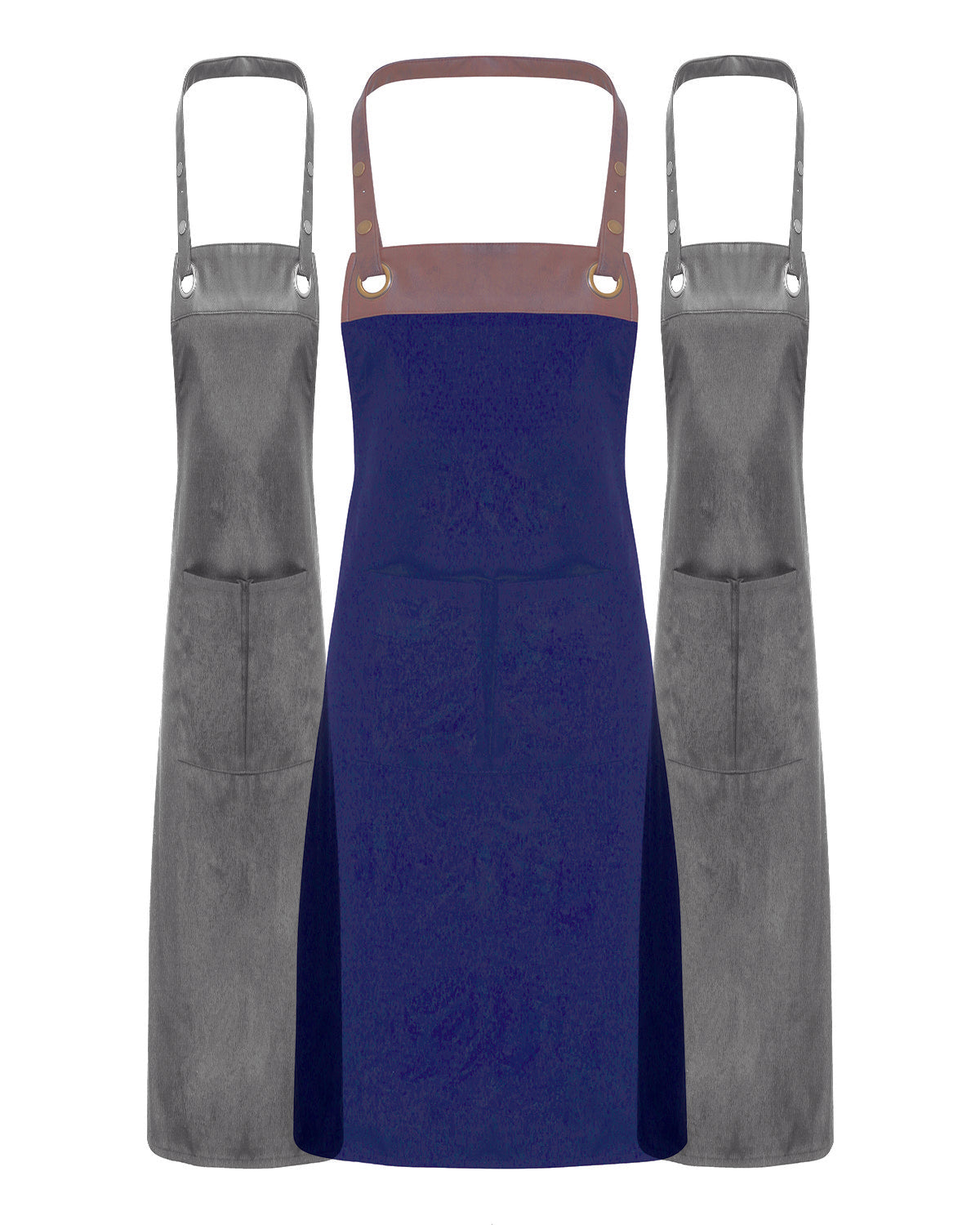 Artisan Collection by Reprime Unisex Espresso Bib Apron Reprime
