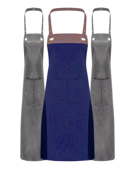 Artisan Collection by Reprime Unisex Espresso Bib Apron Reprime