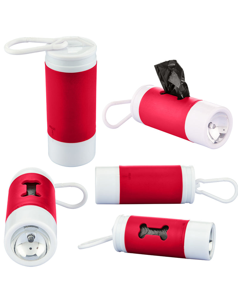 Prime Line Pet Waste Disposal Bag Dispenser With Flashlight