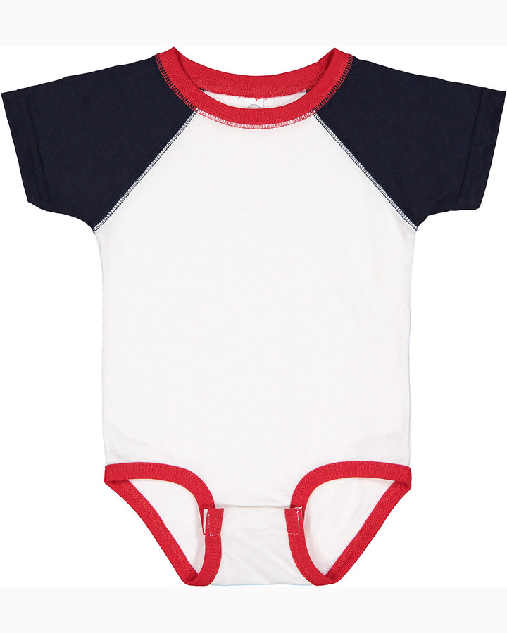 Rabbit Skins Infant Baseball Fine Jersey Bodysuit