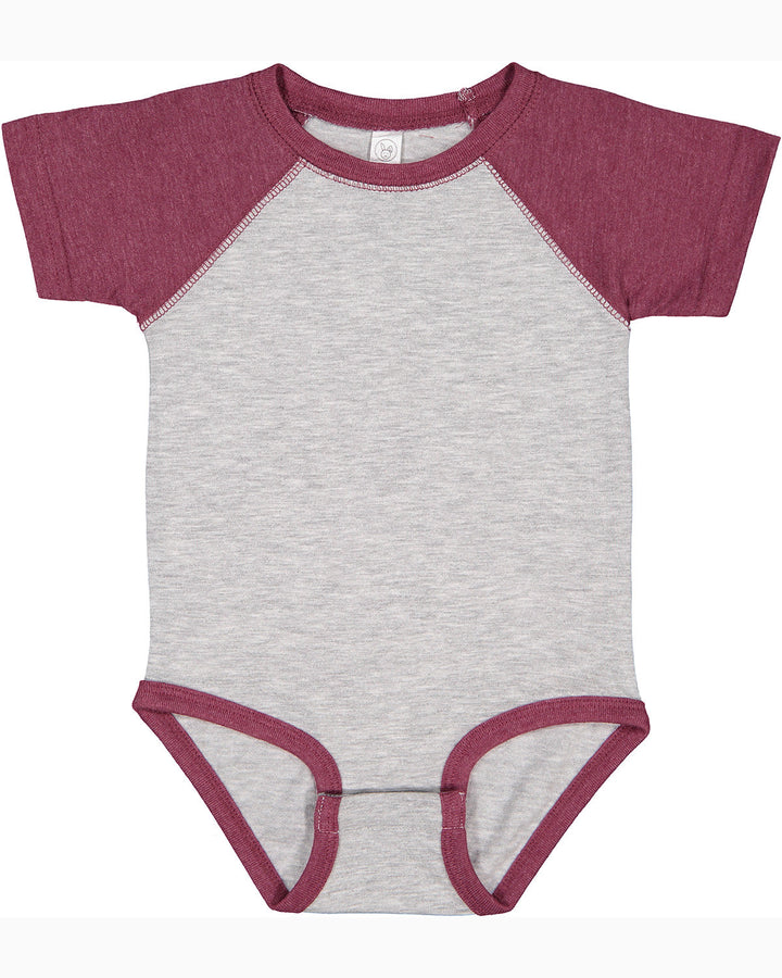 Rabbit Skins Infant Baseball Fine Jersey Bodysuit