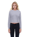 StarTee Ladies' Boyfriend Long Sleeve Crop T-Shirt StarTee