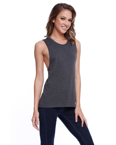 StarTee Ladies' Cotton Muscle T-Shirt