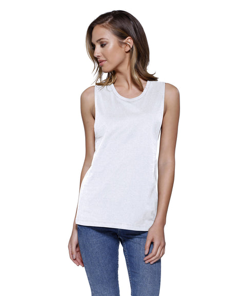 StarTee Ladies' Cotton Muscle T-Shirt StarTee