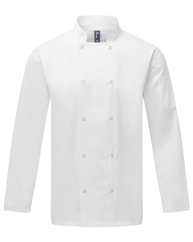 Artisan Collection by Reprime Unisex Studded Front Long-Sleeve Chef&