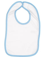 Rabbit Skins Infant Contrast Trim Premium Jersey Bib Rabbit Skins