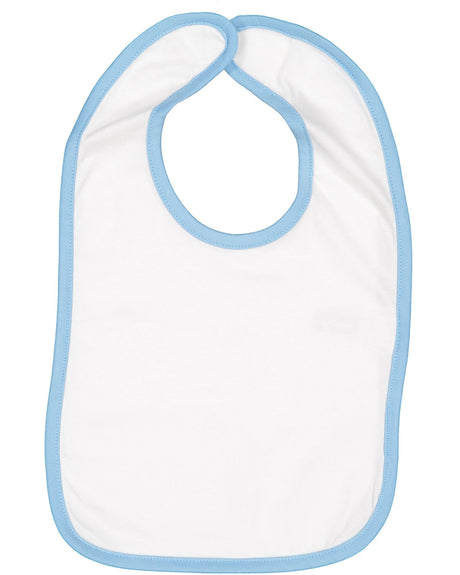 Rabbit Skins Infant Contrast Trim Premium Jersey Bib Rabbit Skins