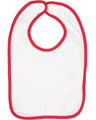 Rabbit Skins Infant Contrast Trim Premium Jersey Bib Rabbit Skins
